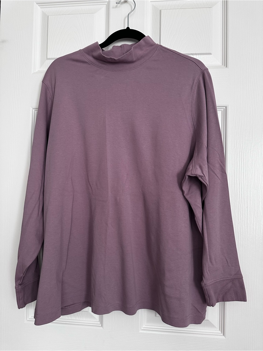 Lands' End Relaxed Fit Mauve Knit Top